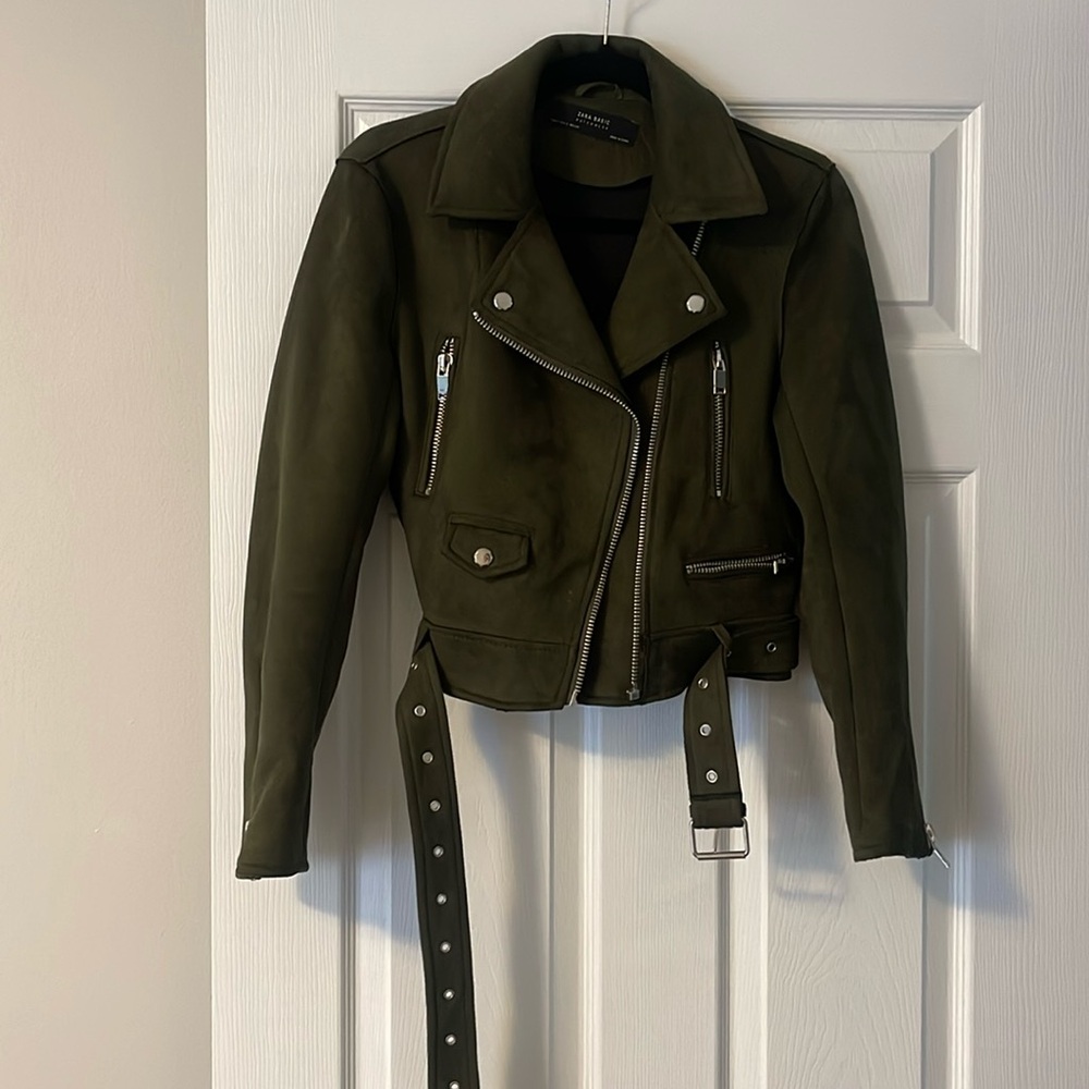 Zara Suede Biker Jacket